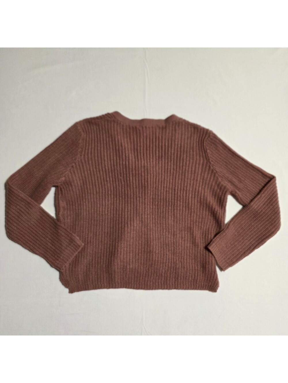Moral Fiber Women's Lace-Up Front Knit Sweater, Size Small, Dusty Rose - Picture 6 of 6